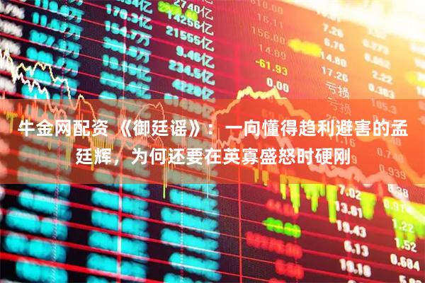 牛金网配资 《御廷谣》：一向懂得趋利避害的孟廷辉，为何还要在英寡盛怒时硬刚